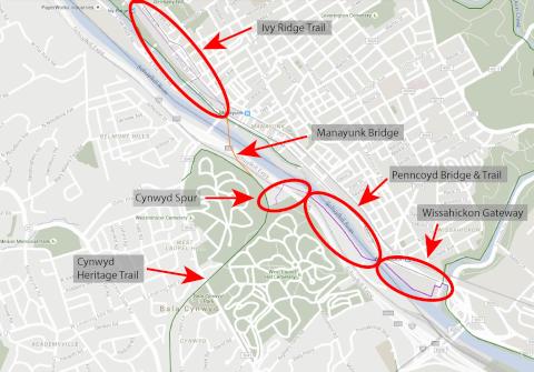 Future Trails around the Manayunk Bridge